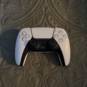 White and Black Wireless Controller